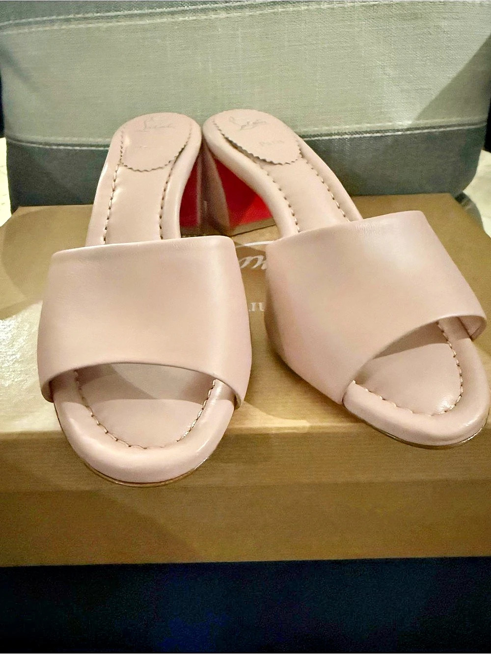 Christian Louboutin Jane Mule 55 Pink Heels